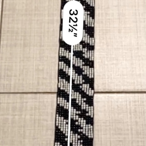 Black and white stretchy belt - Picture 6 of 10